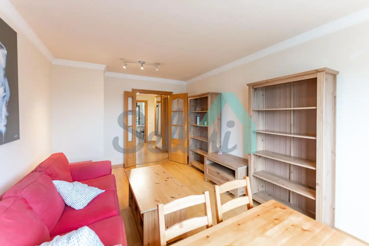 Living room of Flat for rent in Oviedo   with Heating, Parquet flooring and Terrace