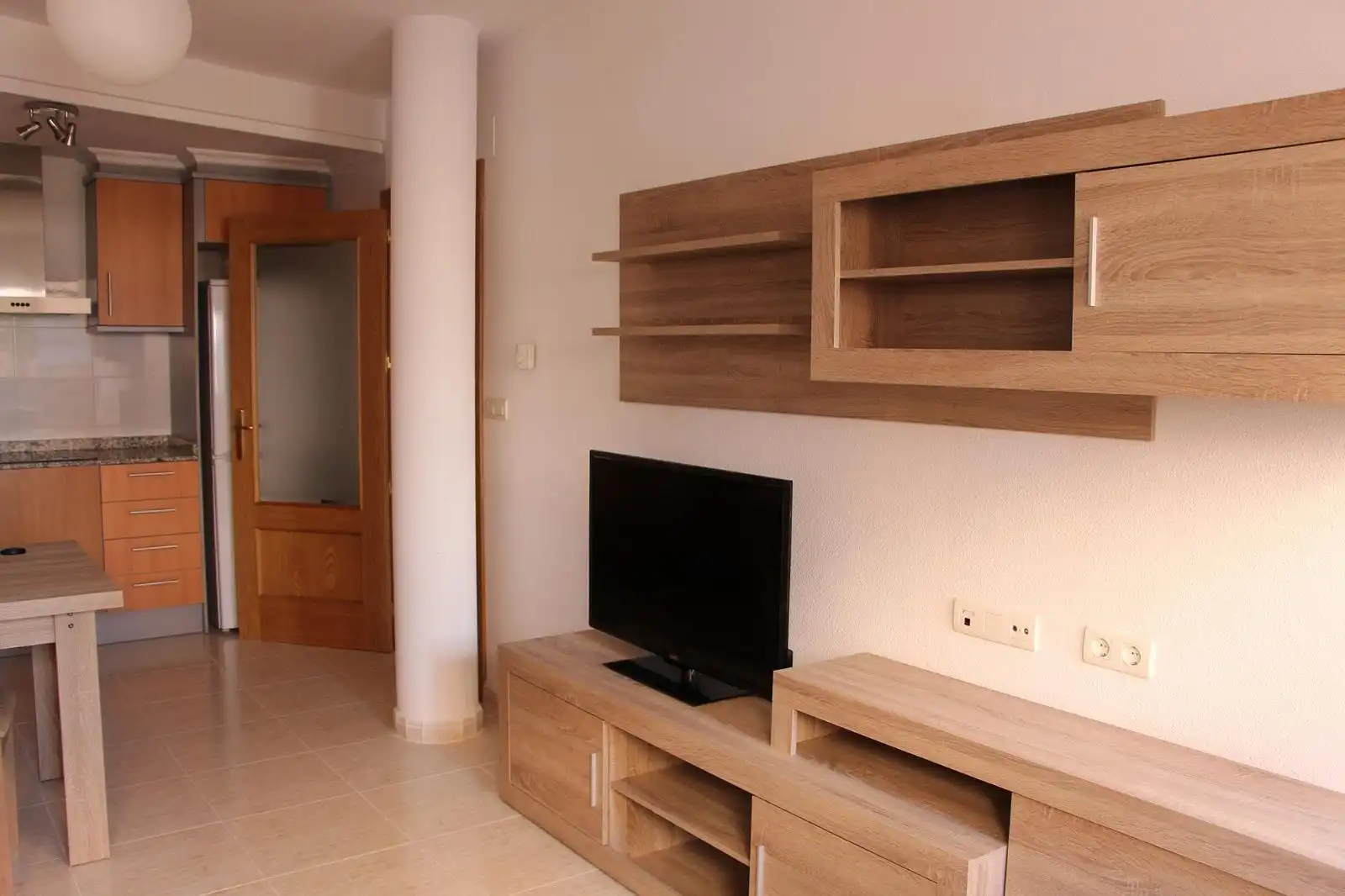 Living room of Flat for rent in Almansa  with Heating and Furnished