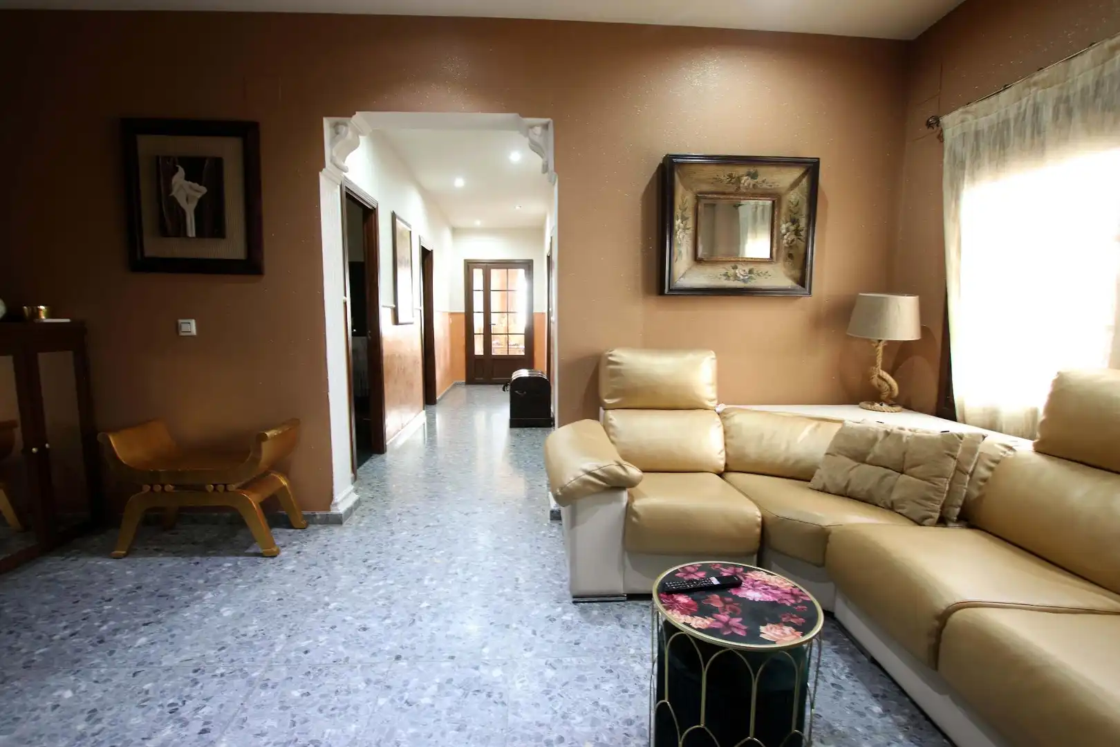Living room of Flat for sale in Montijo  with Air Conditioner, Terrace and Balcony