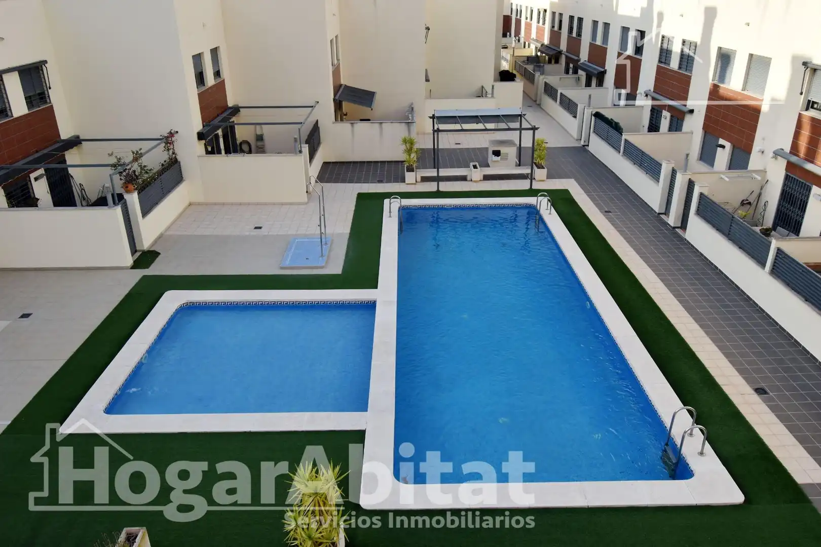 Swimming pool of Detached homes for sale in Castellón de la Plana / Castelló de la Plana  with Air Conditioner, Terrace and Balcony