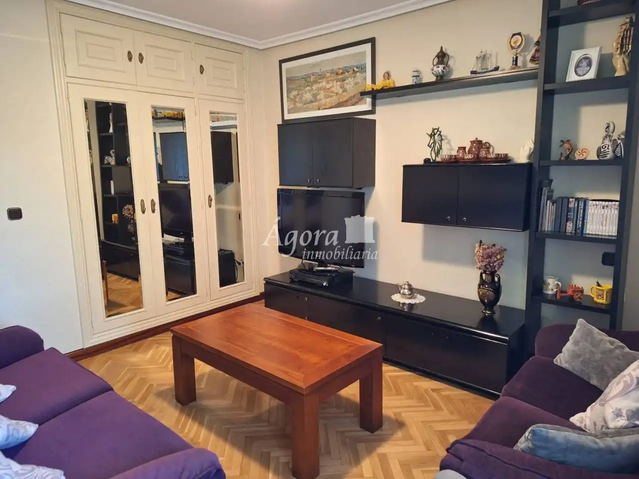 Sala d'estar de Pis en venda en Valladolid amb Calefacció, Parquet i Terrassa