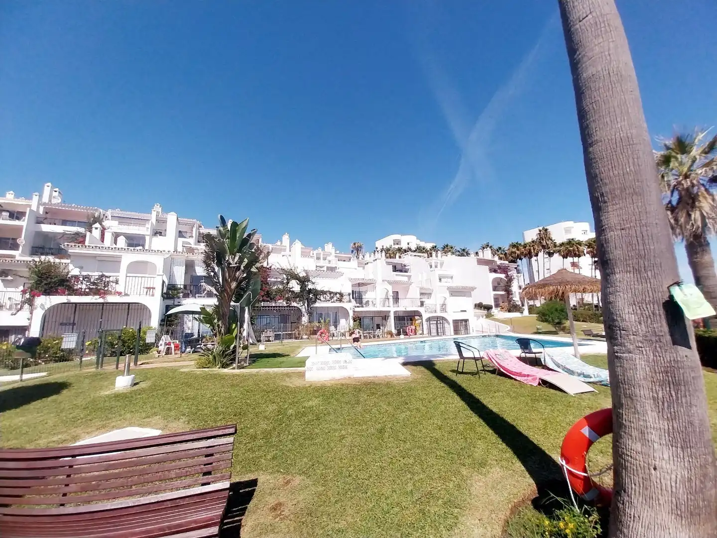 Piscina de Dúplex de alquiler en Mijas con Piscina comunitaria