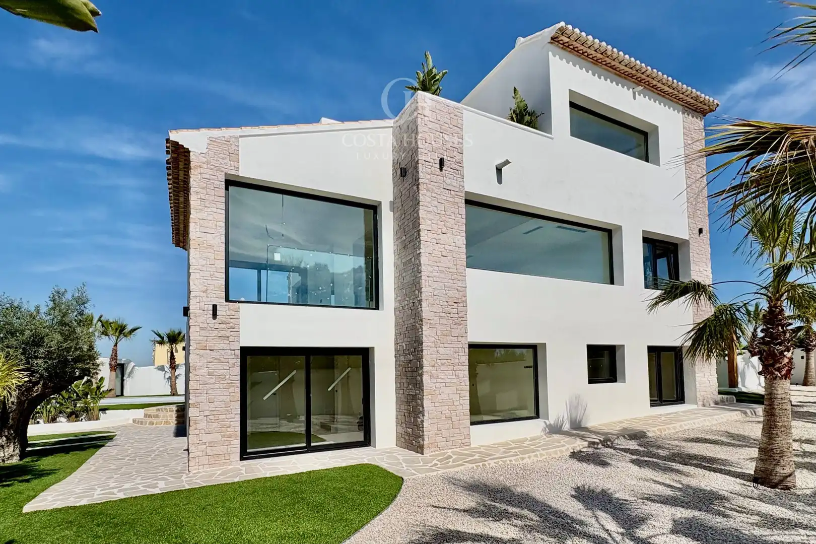 Vista exterior de Casa o xalet en venda en Jávea / Xàbia amb Aire condicionat, Calefacció i Jardí privat
