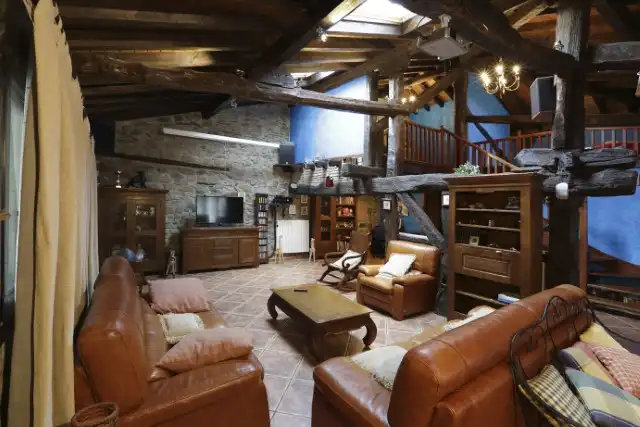 Sala de estar de Finca rústica en venta en Elgoibar con Calefacción, Jardín privado y Terraza