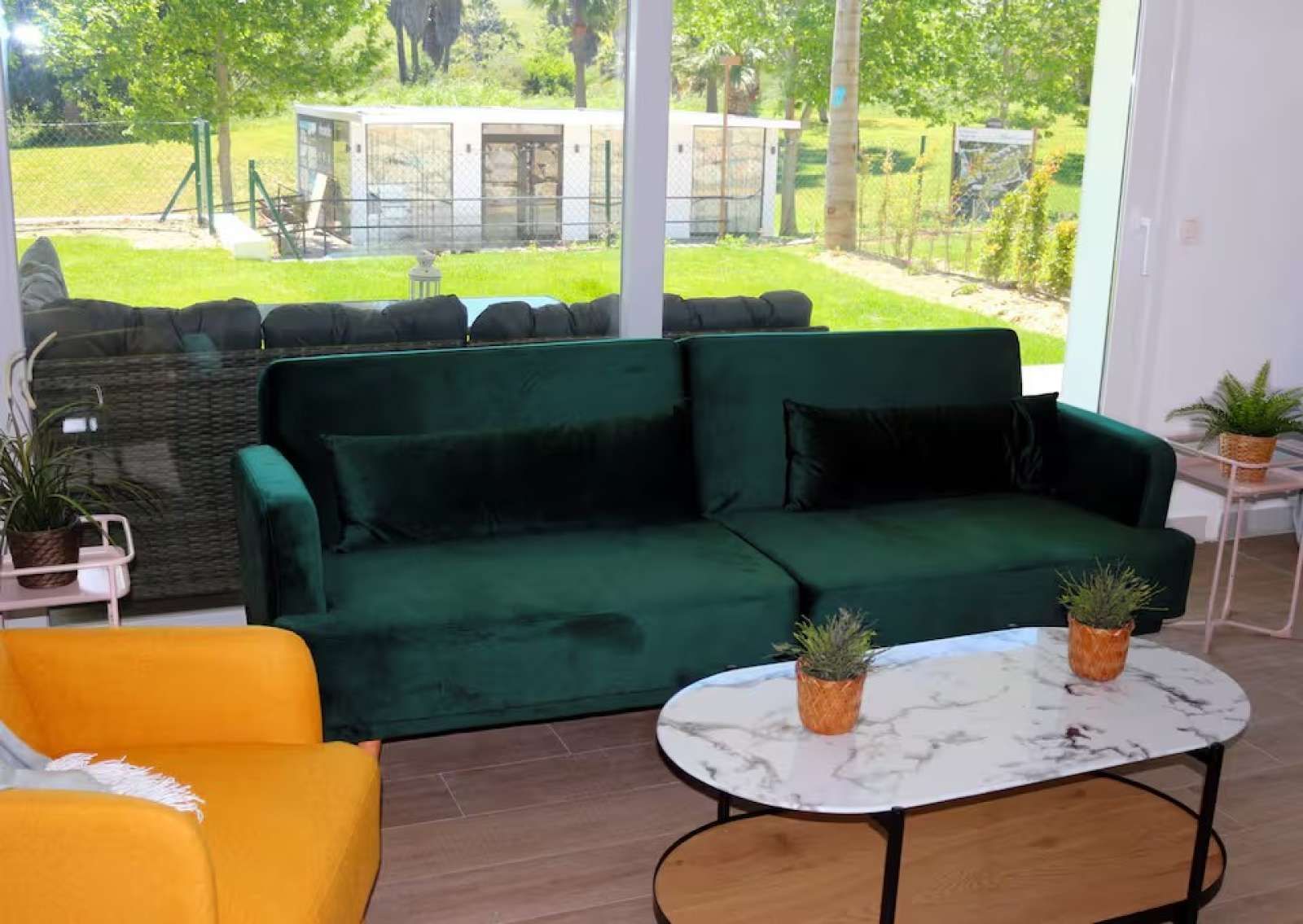 Garden of Apartments for share in Casares  with Air Conditioner, Terrace and Furnished