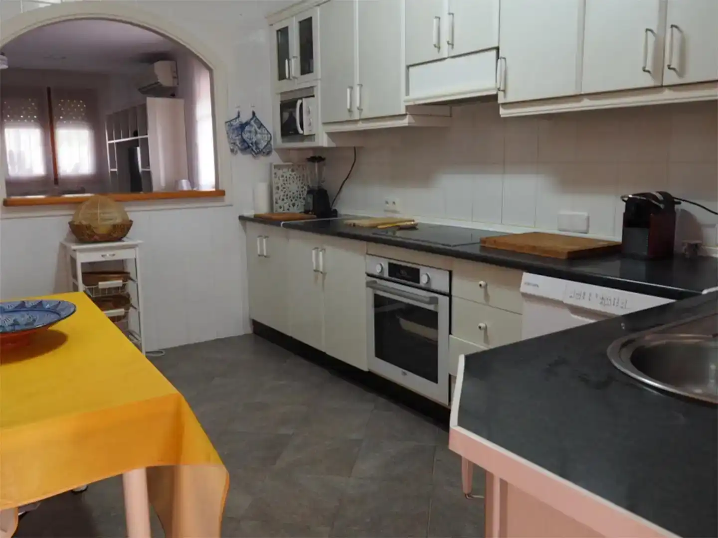 Küche von Haus oder Chalet zur Miete in Águilas mit Klimaanlage, Privatgarten und Möbliert