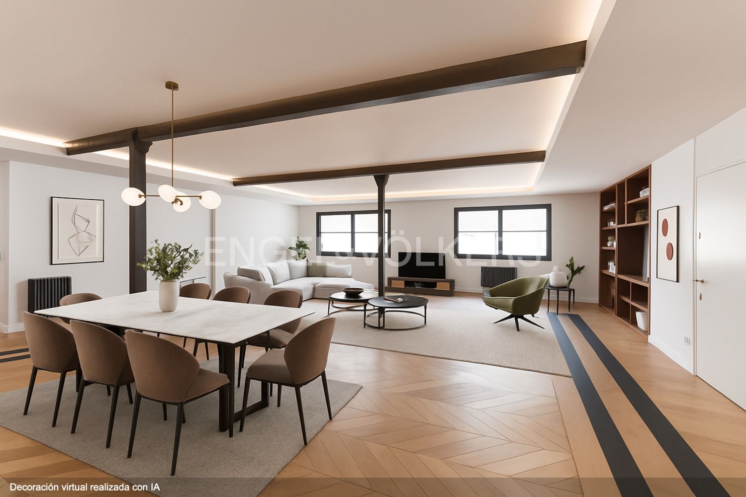 Sala d'estar de Apartament en venda en  Madrid Capital amb Aire condicionat, Calefacció i Terrassa