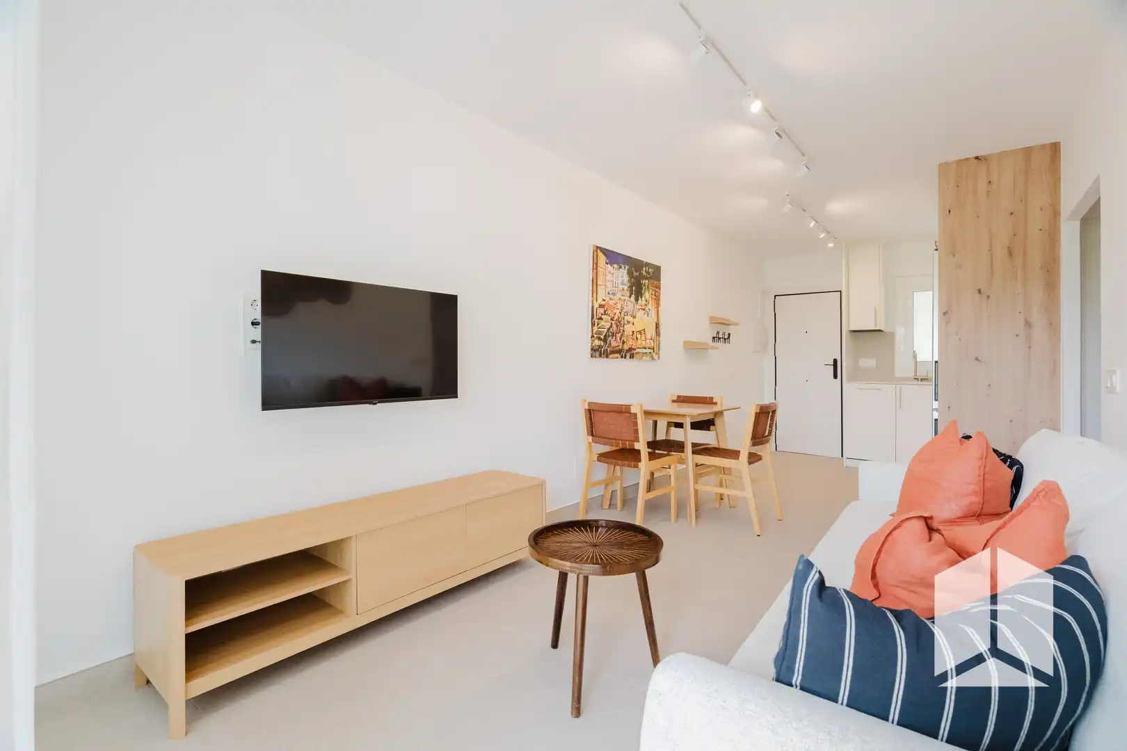 Wohnzimmer von Wohnung zum Verkauf in Castelldefels mit Klimaanlage, Terrasse und Schwimmbad