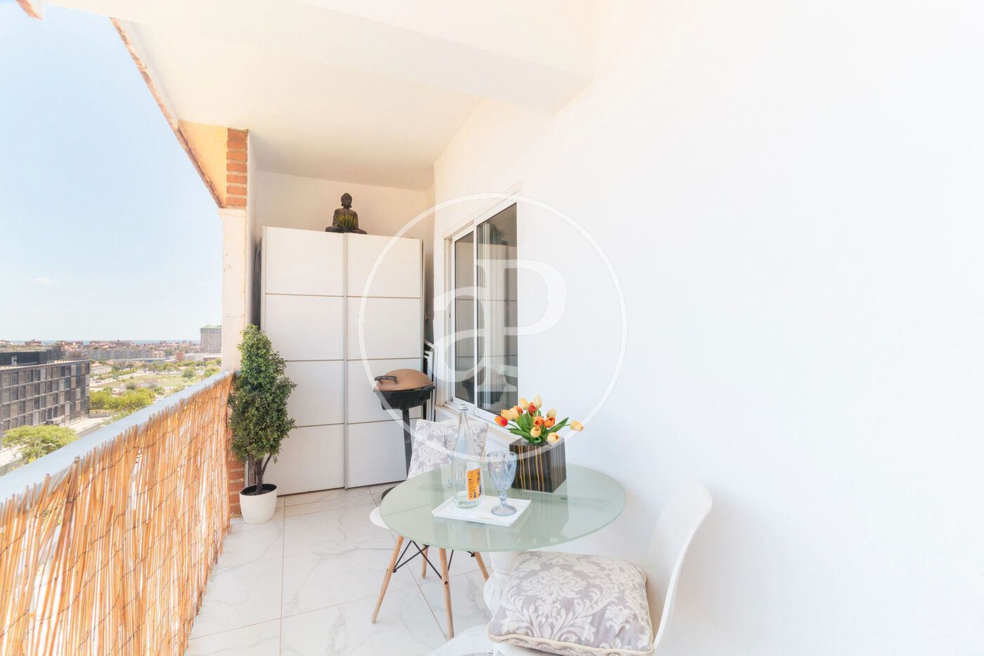Balcony of Flat for sale in  Valencia Capital  with Air Conditioner, Heating and Terrace
