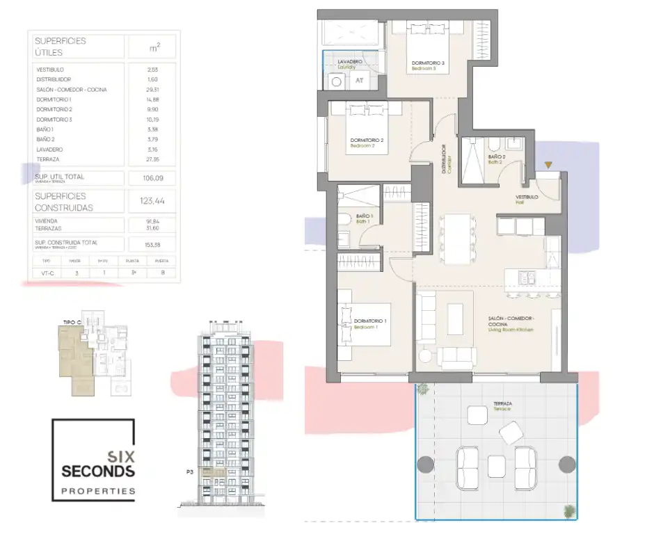 Apartamento con piscina en venta en Marisol Park - Ortembach - Los Almendros, imagen 40