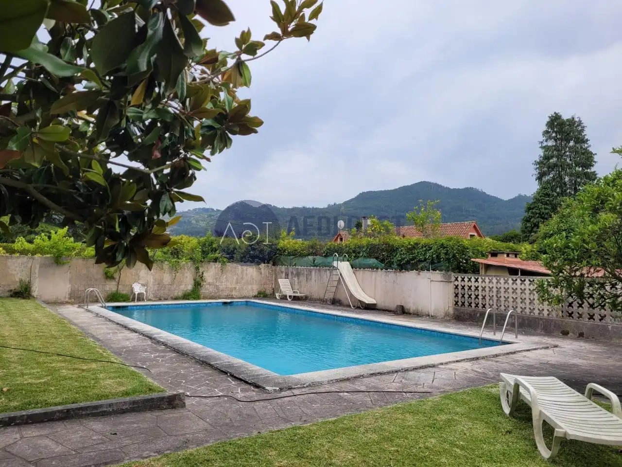 Swimming pool of Houses for sale in Nigrán  with Heating, Private garden and Terrace