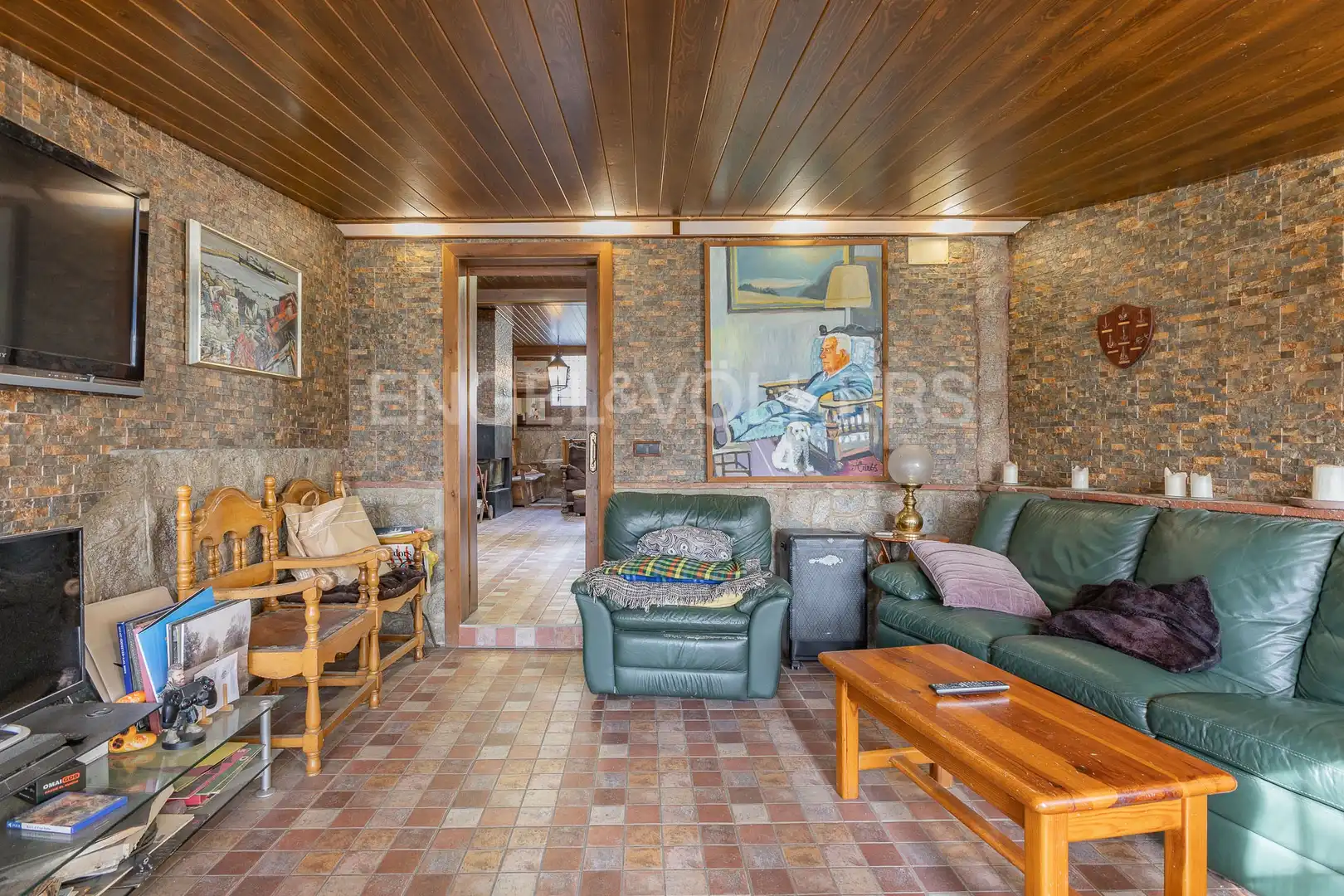 Sala d'estar de Casa o xalet en venda en Montornès del Vallès, Barcelona