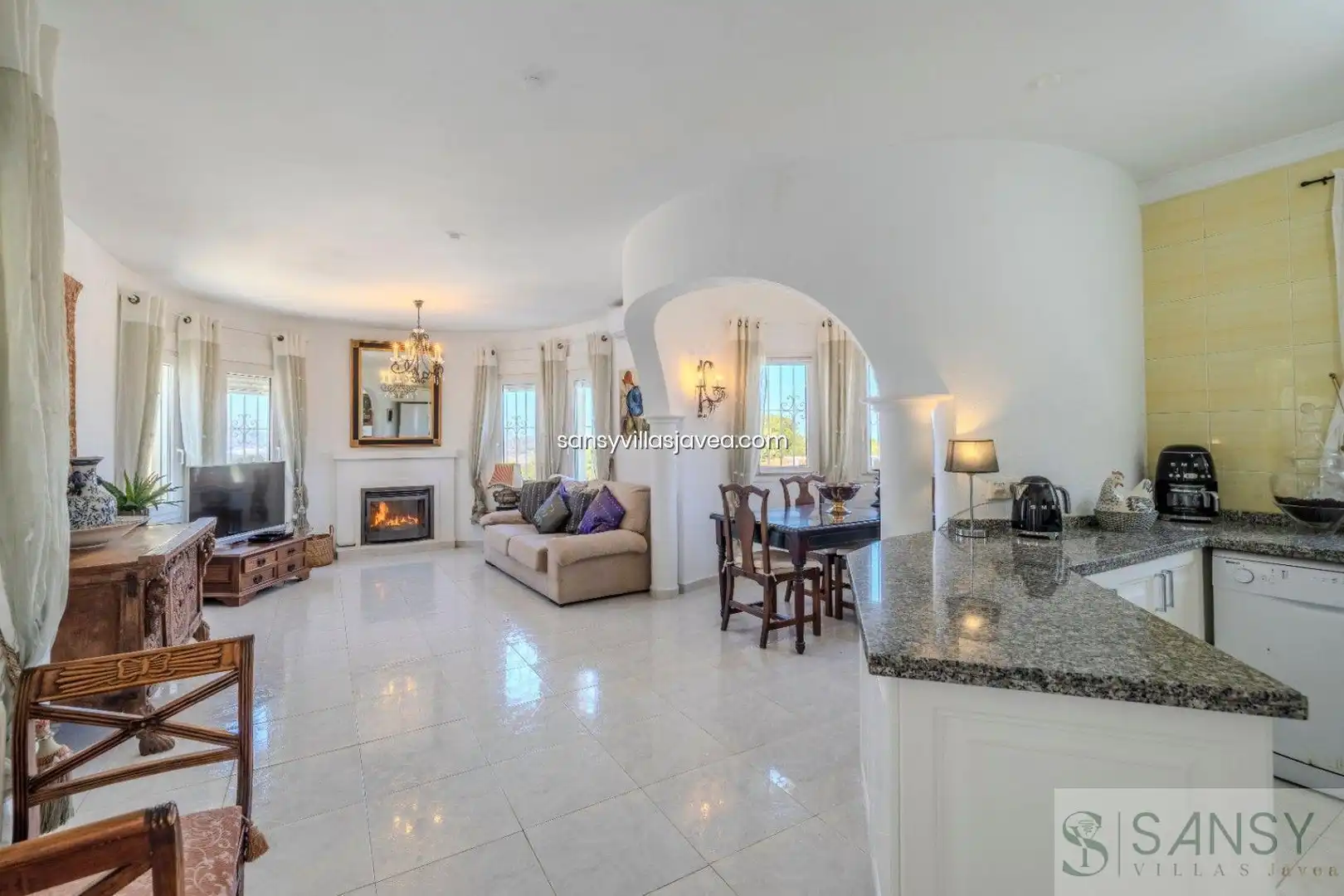 Living room of Houses for sale in Jávea / Xàbia  with Air Conditioner and Storage room