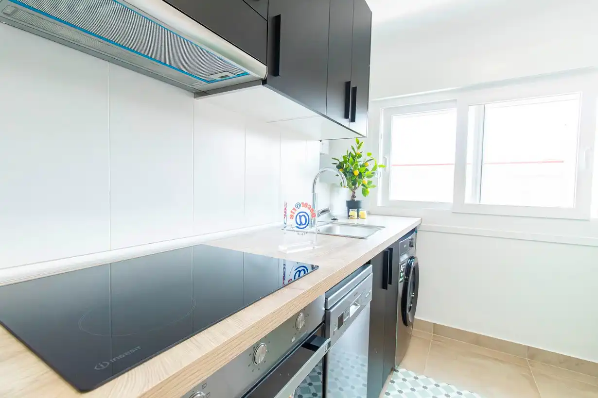 Cocina de Piso de alquiler en Madrid con Aire acondicionado, Calefacción y Terraza