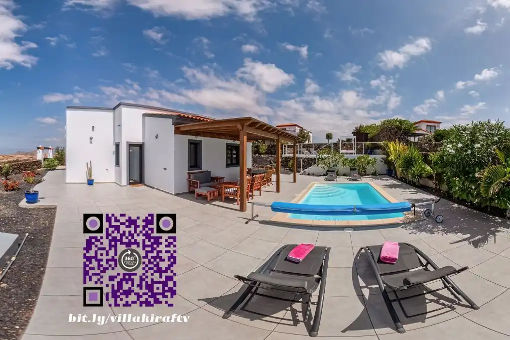 Terrassa de Casa o xalet en venda en La Oliva amb Aire condicionat, Jardí privat i Terrassa