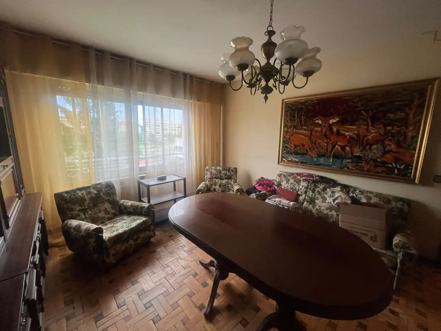 Sala d'estar de Pis en venda en  Logroño amb Calefacció i Moblat