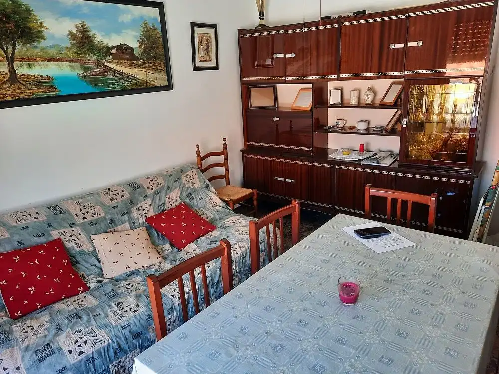 Living room of Flat for sale in Mata de Alcántara  with Furnished