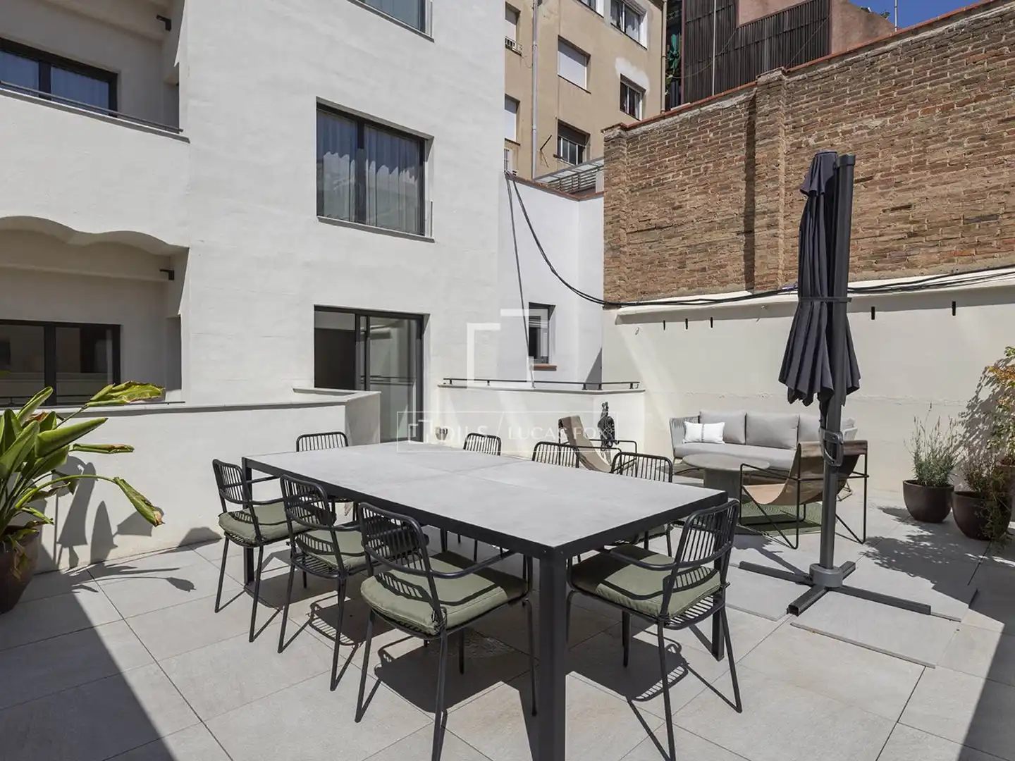 Terrace of Flat for rent in Barcelona  with Air Conditioner, Heating and Parquet flooring