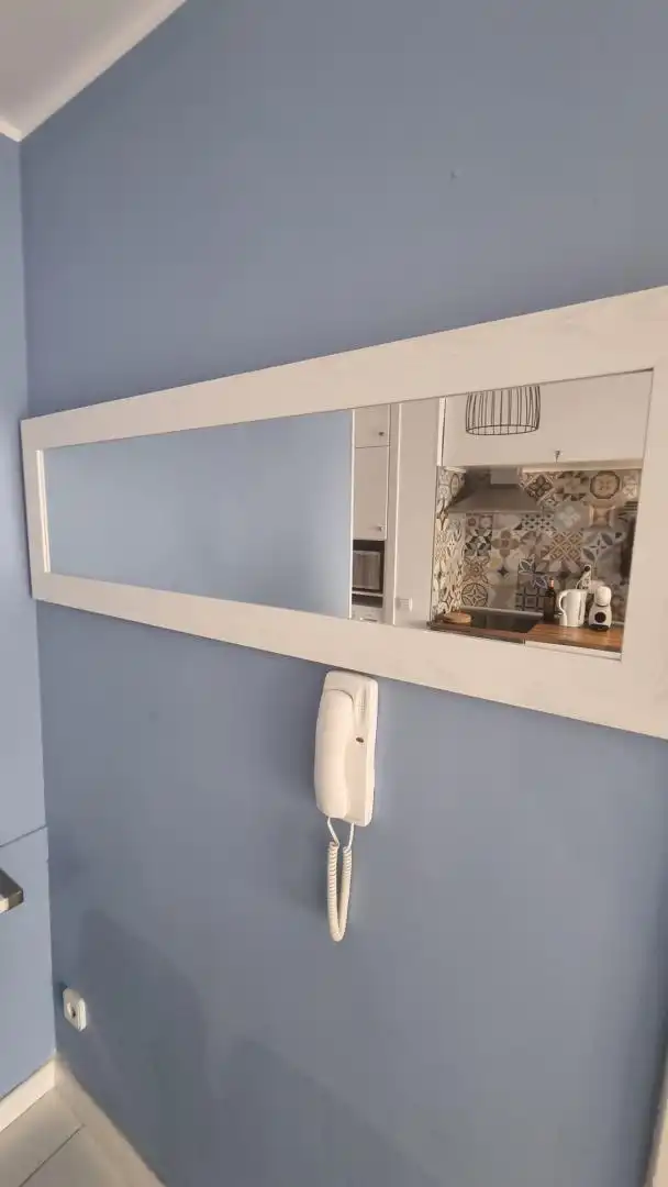 Cuina de Apartament de lloguer en Sant Pere de Ribes amb Moblat, Microones i TV