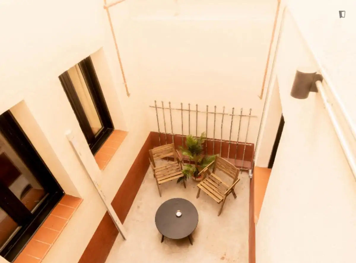 Terrassa de Apartament per a compartir en Madrid amb Aire condicionat, Calefacció i Moblat