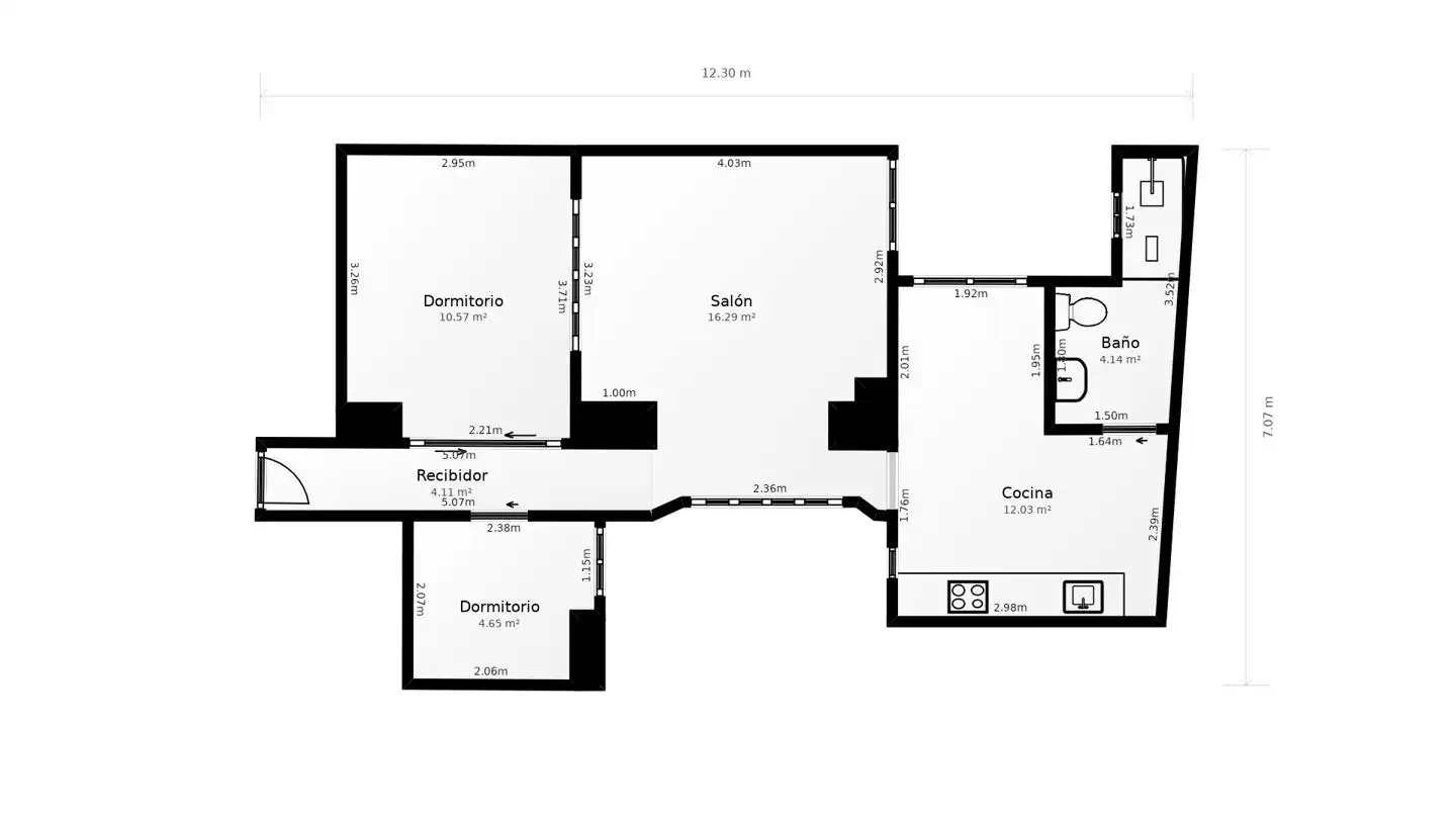 Piso en venta en Cádiz con Aire acondicionado, Calefacción y Terraza