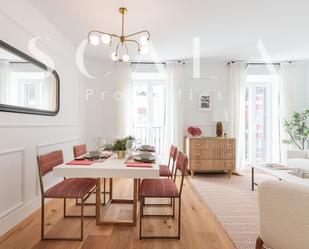 Dining room of Flat to rent in  Madrid Capital  with Air Conditioner, Heating and Terrace