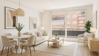 Living room of Flat for sale in Sabadell  with Air Conditioner, Parquet flooring and Terrace