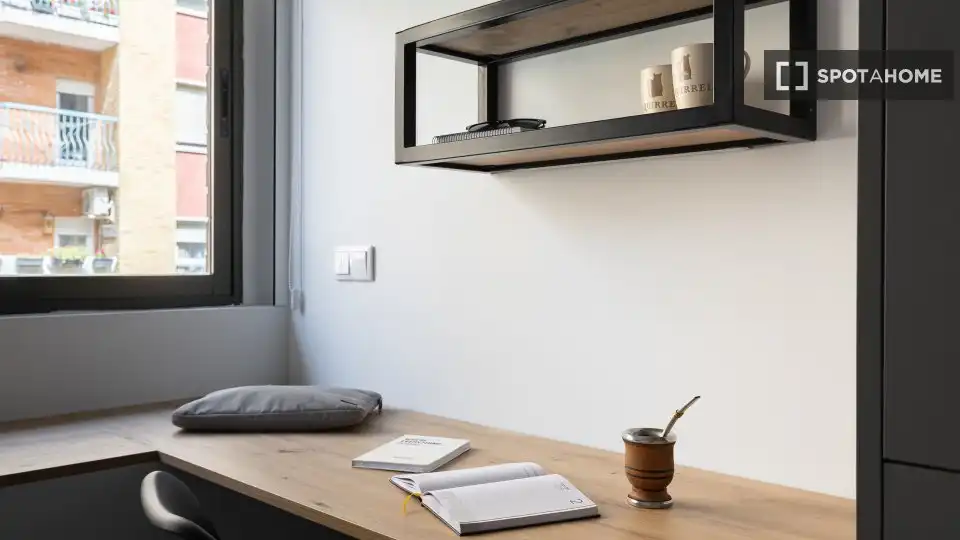 Terraza de Piso de alquiler en Valencia con Aire acondicionado, Calefacción y Amueblado