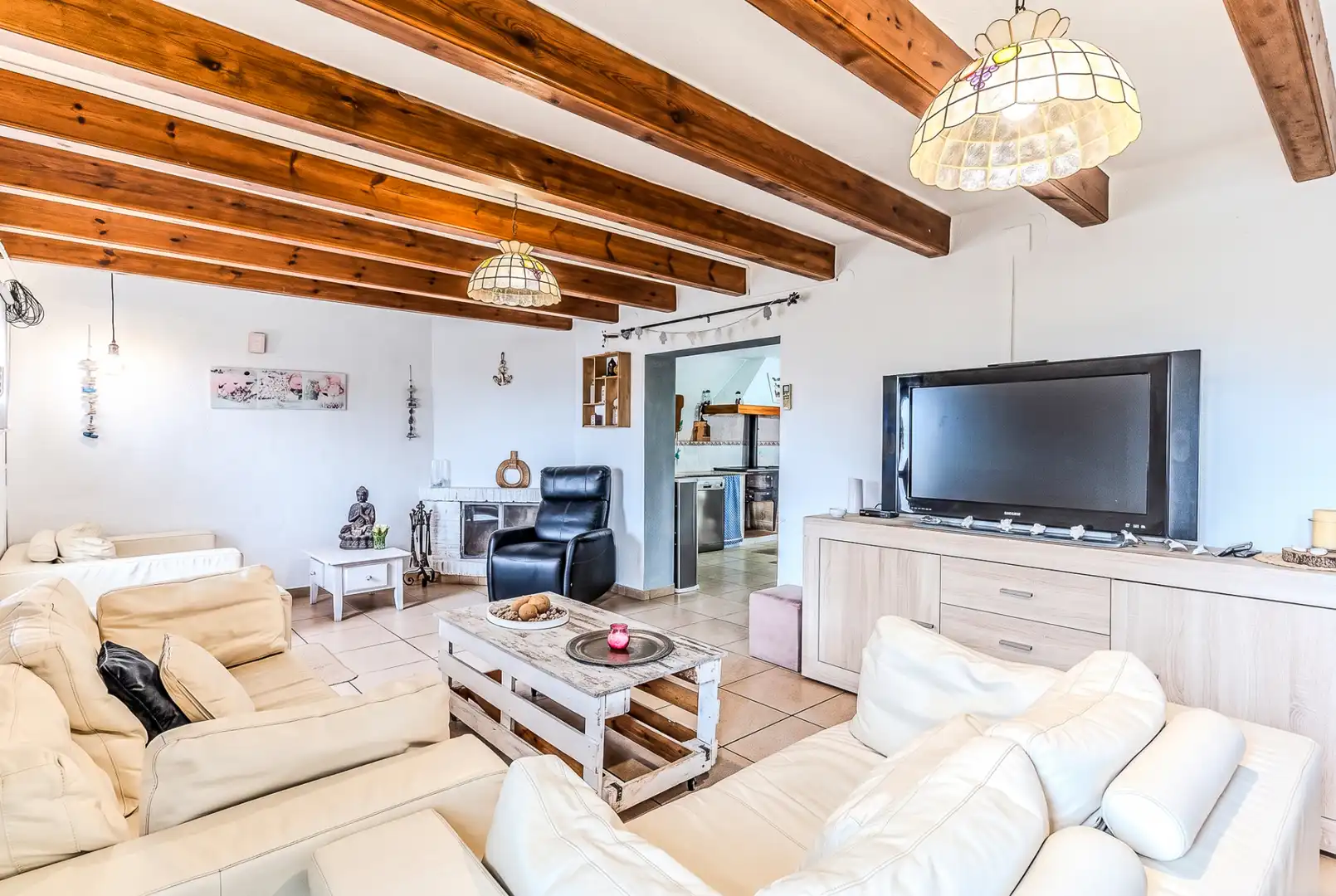 Sala de estar de Casa o chalet en venta en Amposta con Aire acondicionado, Calefacción y Jardín privado