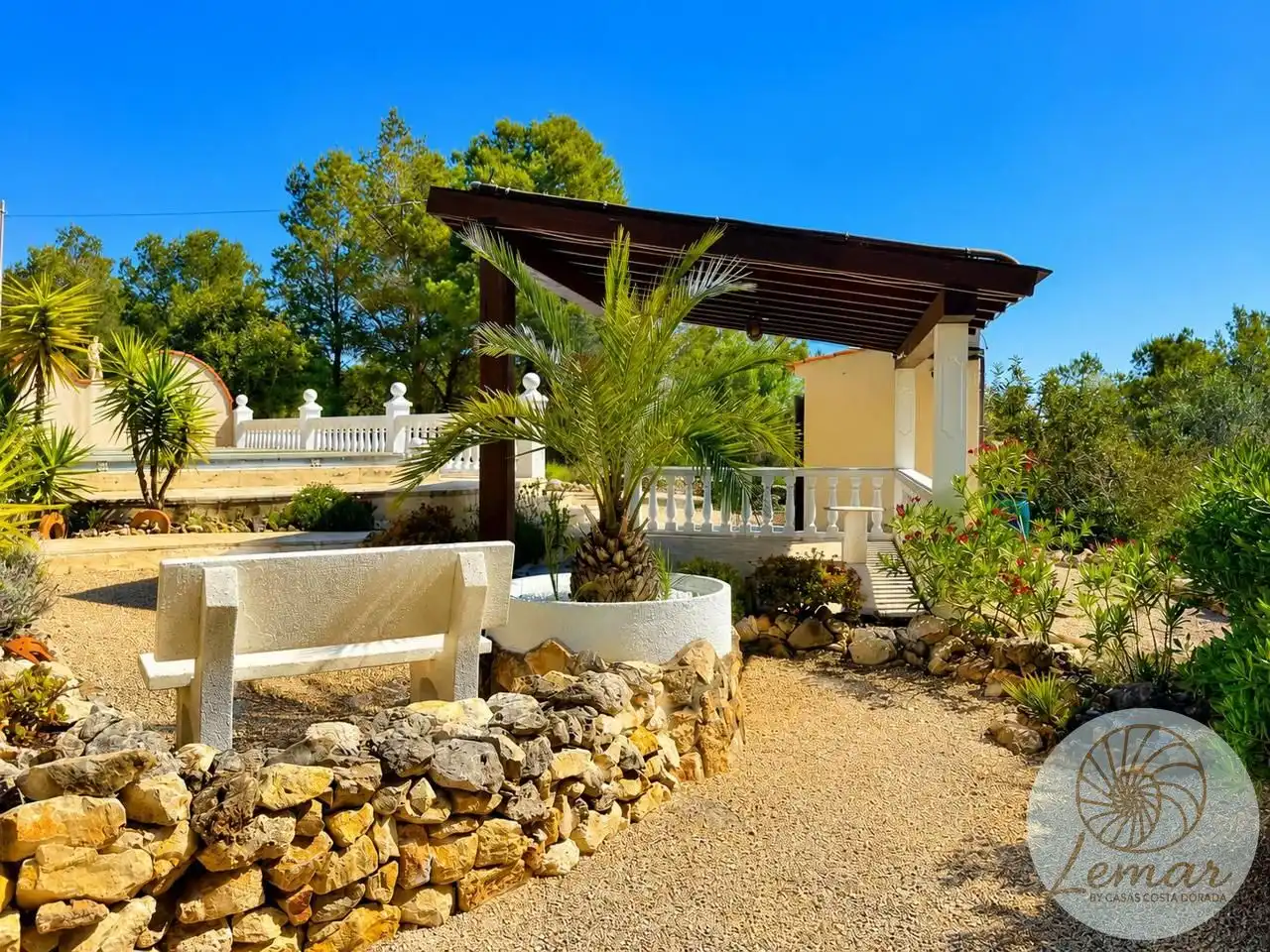 Terraza de Finca rústica en venta en El Perelló con Jardín privado, Terraza y Piscina