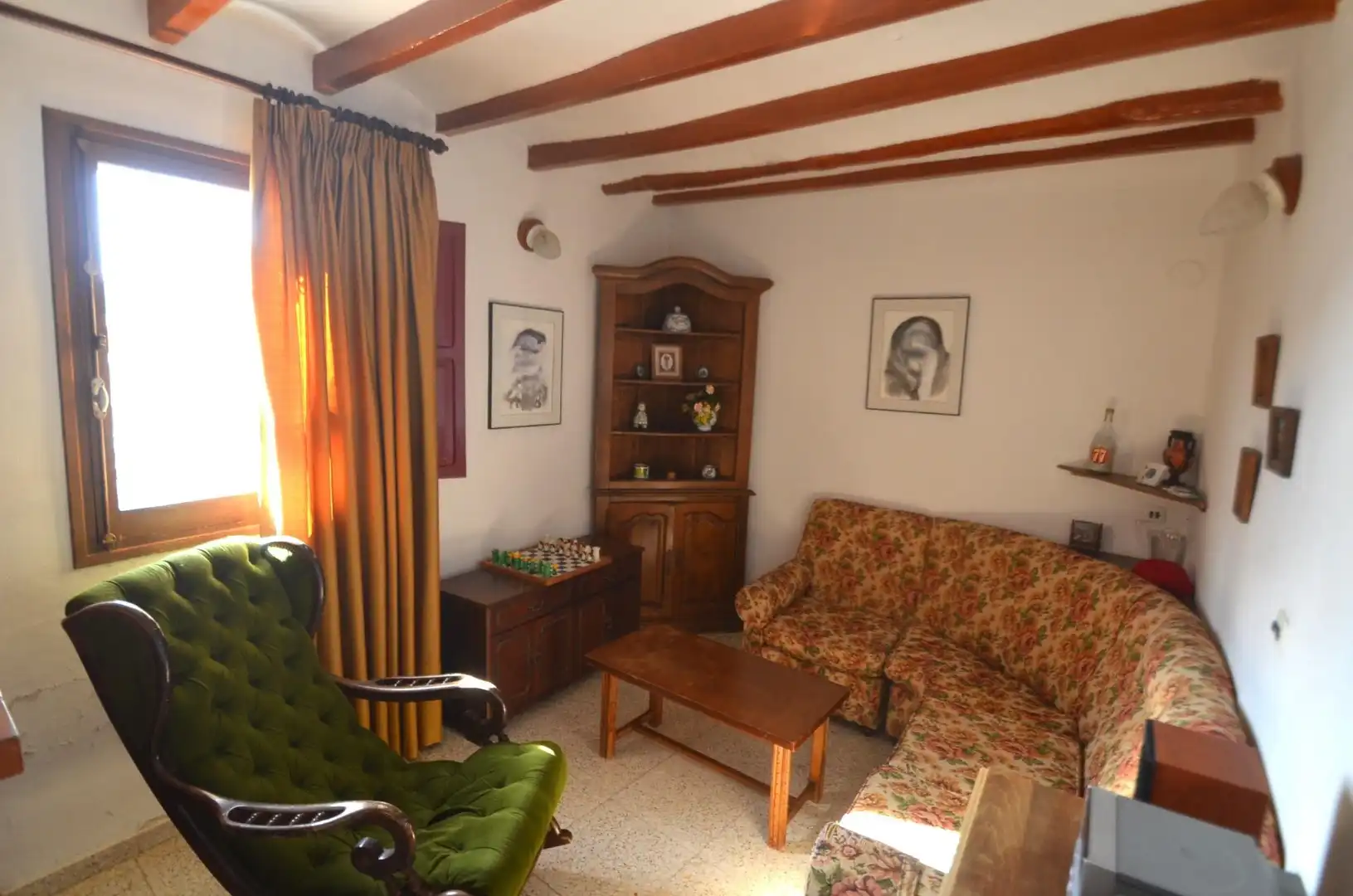 Sala d'estar de Casa o xalet en venda en Orxeta amb Terrassa, Traster i Moblat