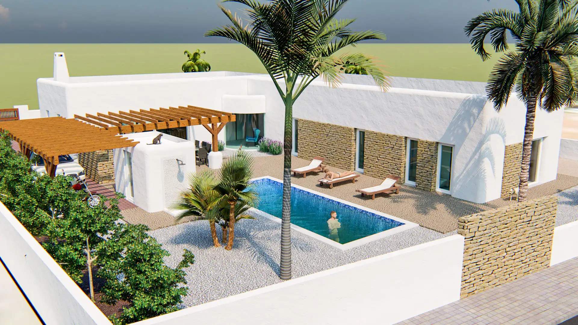 Villa avec piscine à vendre à Casco urbano