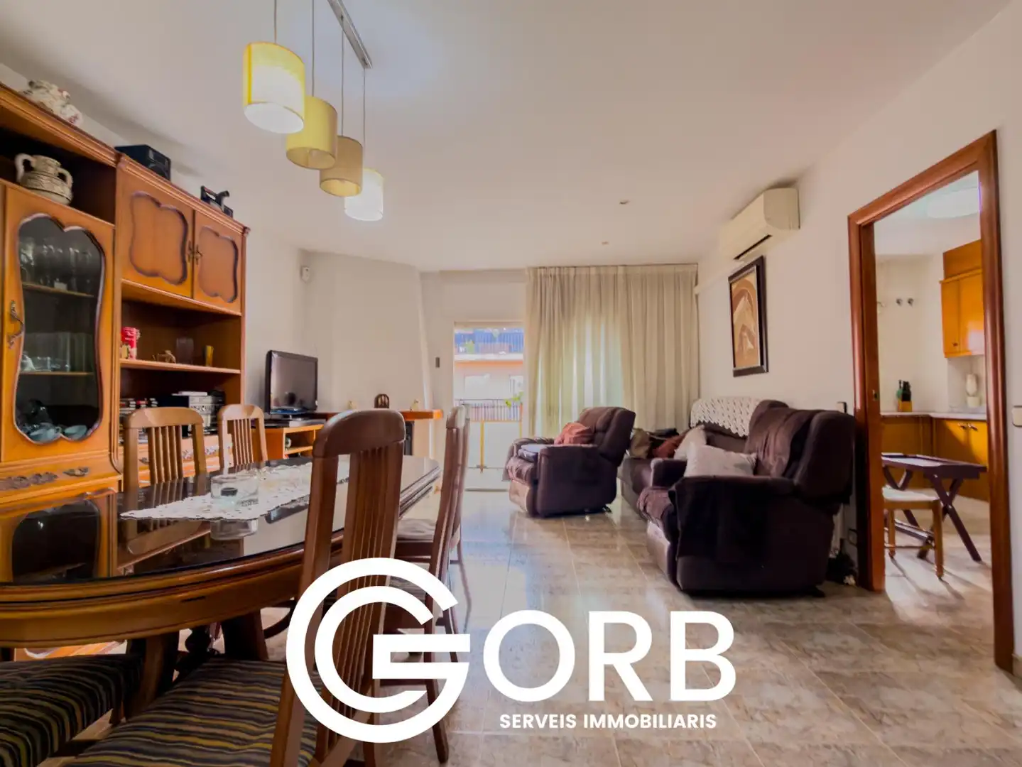 Wohnzimmer von Wohnung zum Verkauf in Mataró mit Klimaanlage, Heizung und Terrasse