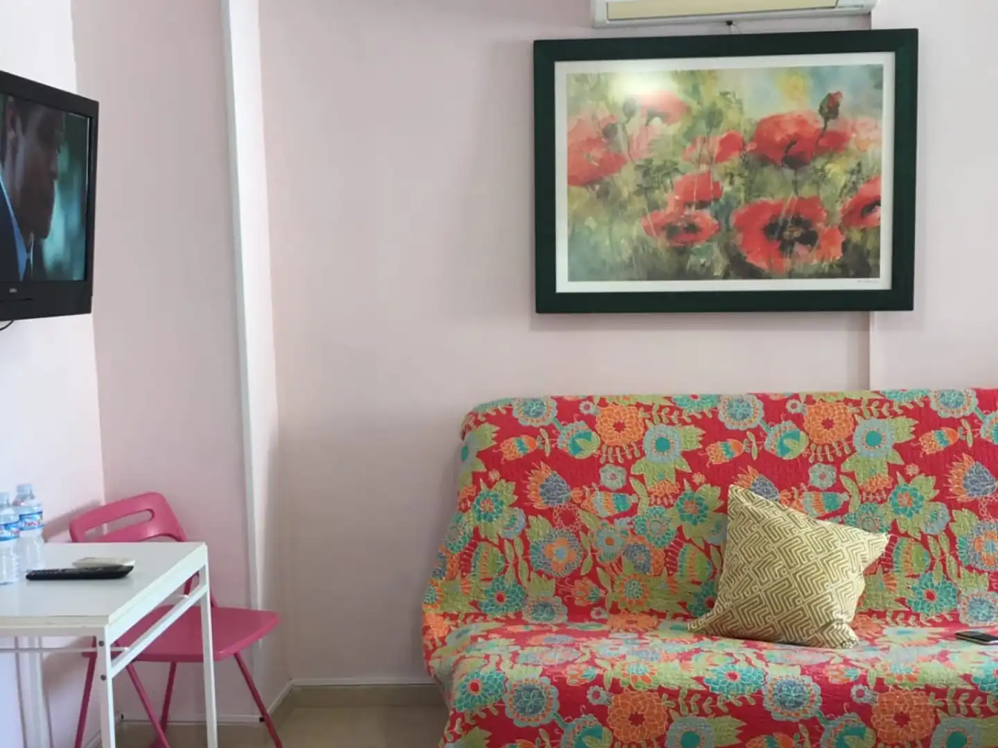 Sala de estar de Ático de alquiler en Benidorm con Aire acondicionado, Terraza y Amueblado
