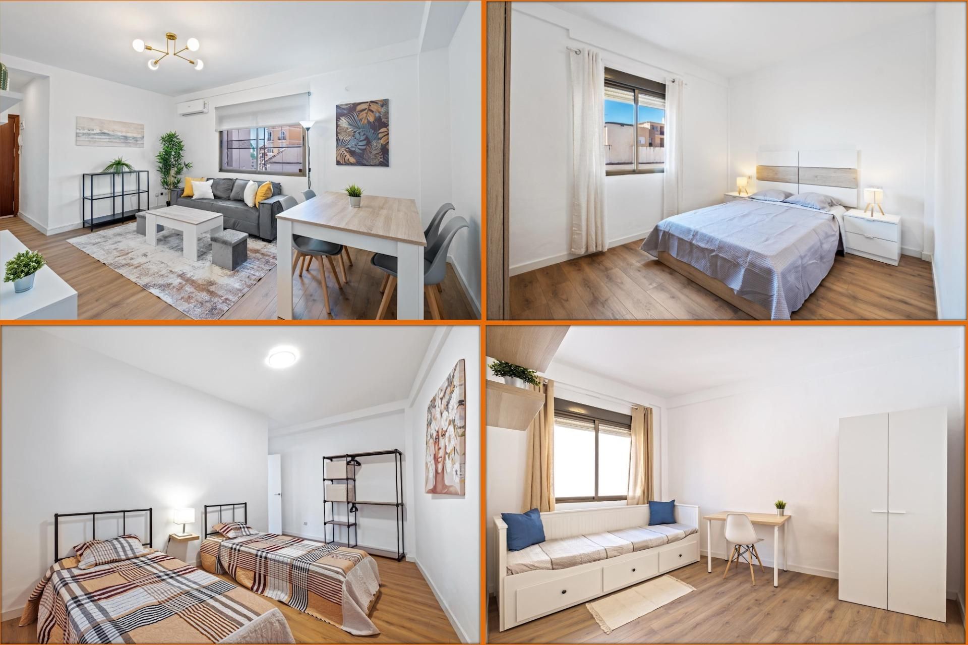 Bedroom of Flat for sale in Benalmádena  with Air Conditioner