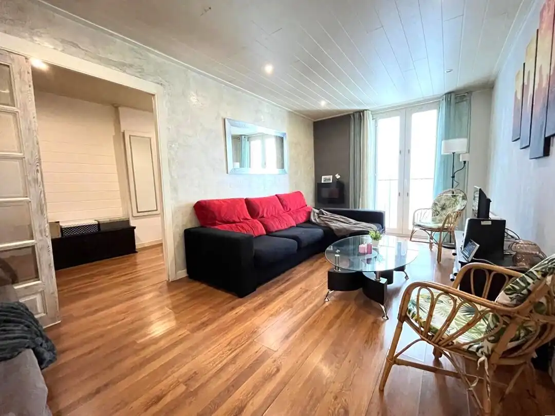 Sala de estar de Piso en venta en  Pamplona / Iruña con Calefacción y Balcón