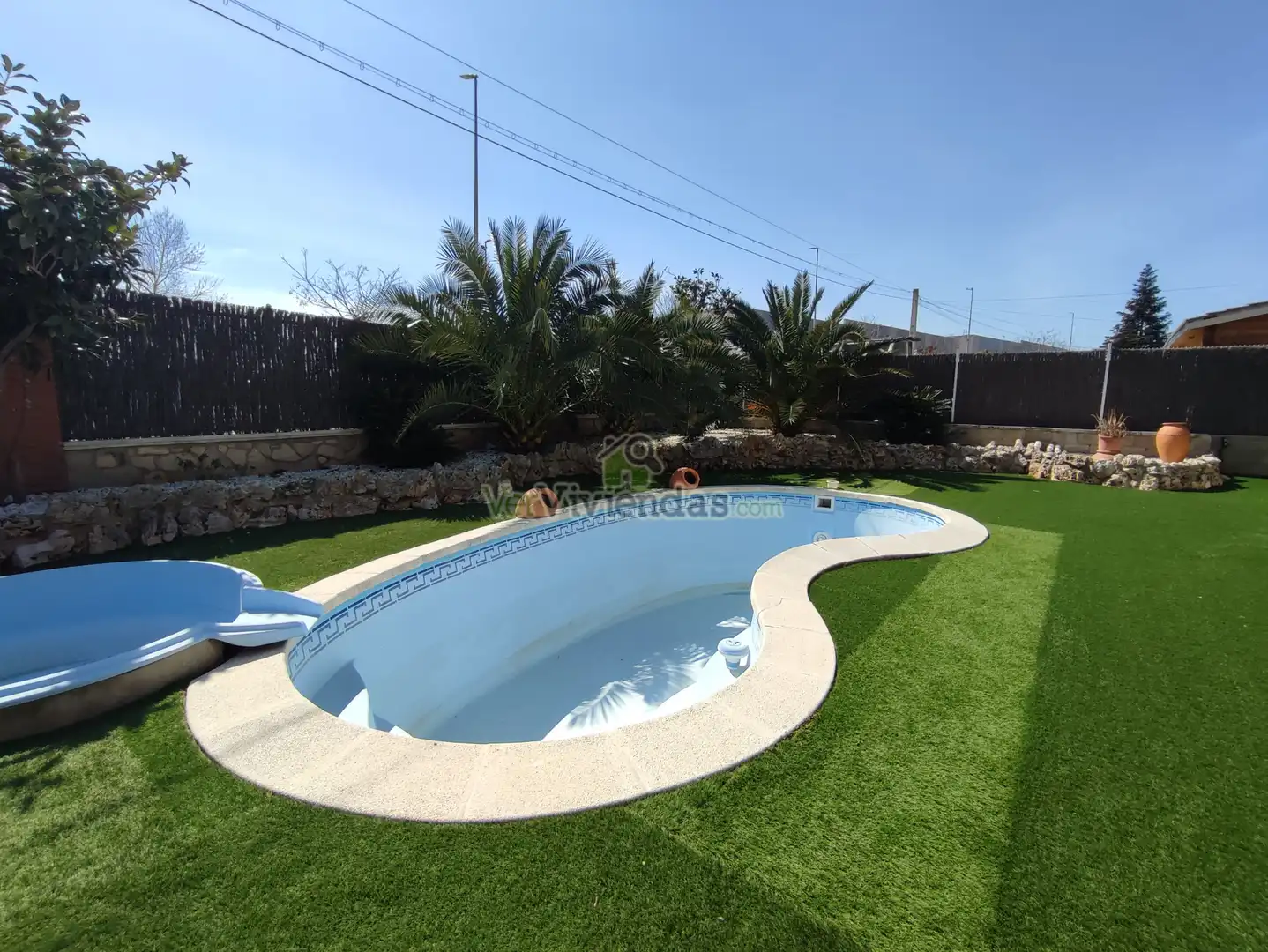 Swimming pool of Houses for sale in Masquefa  with Air Conditioner, Heating and Private garden