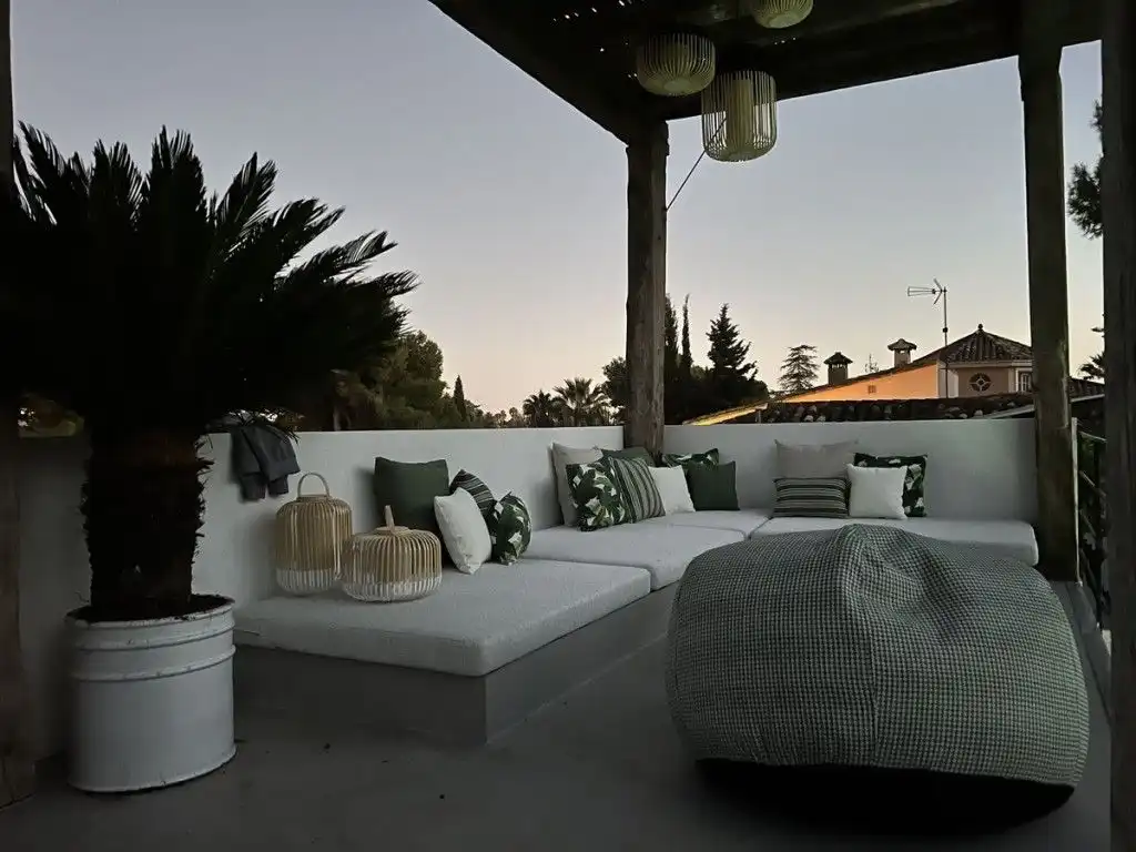 Terraza de Casa o chalet de alquiler en Marbella con Aire acondicionado, Jardín privado y Terraza