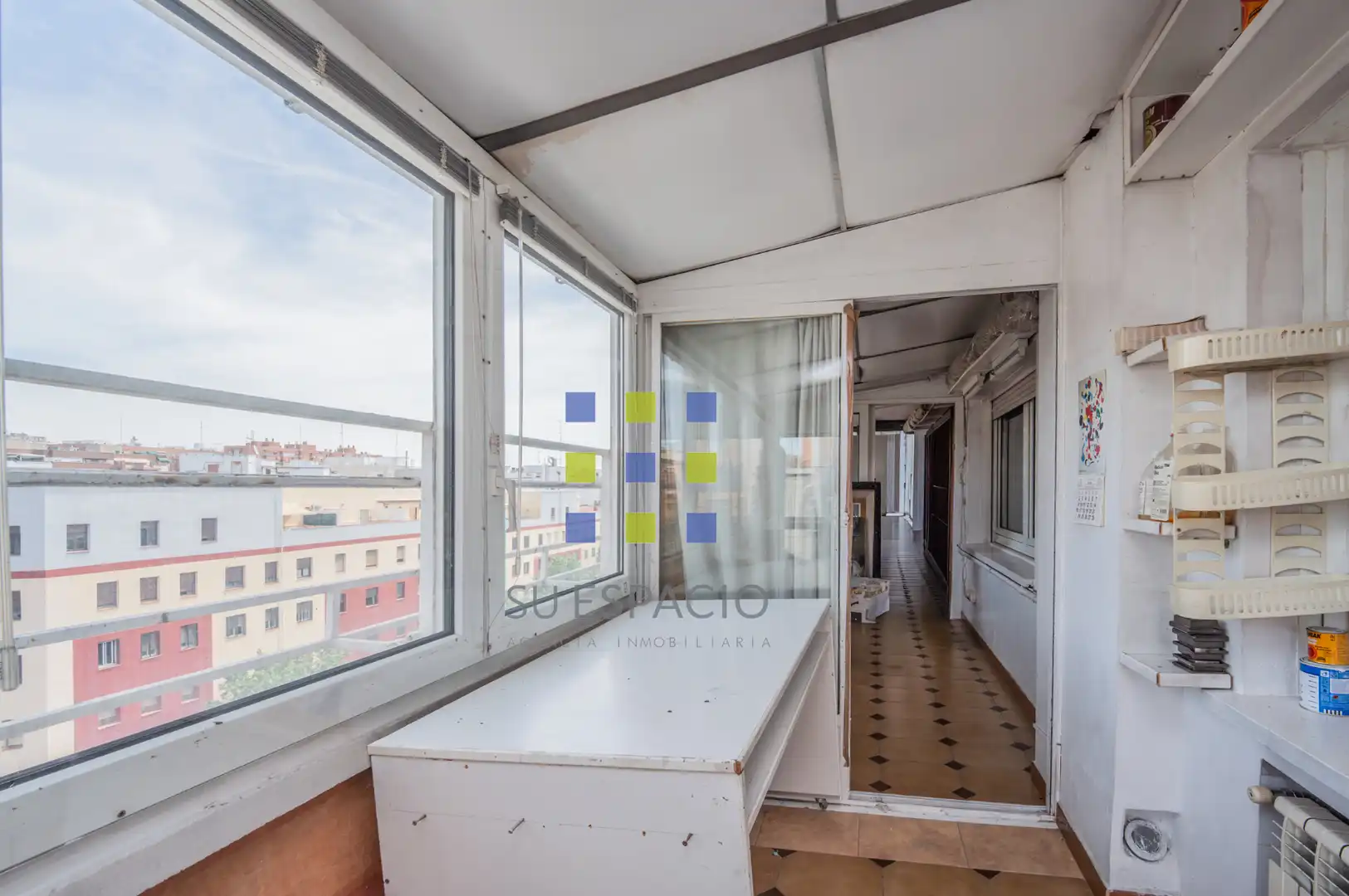 Schlafzimmer von Dachboden zum Verkauf in Madrid mit Klimaanlage, Heizung und Parkett