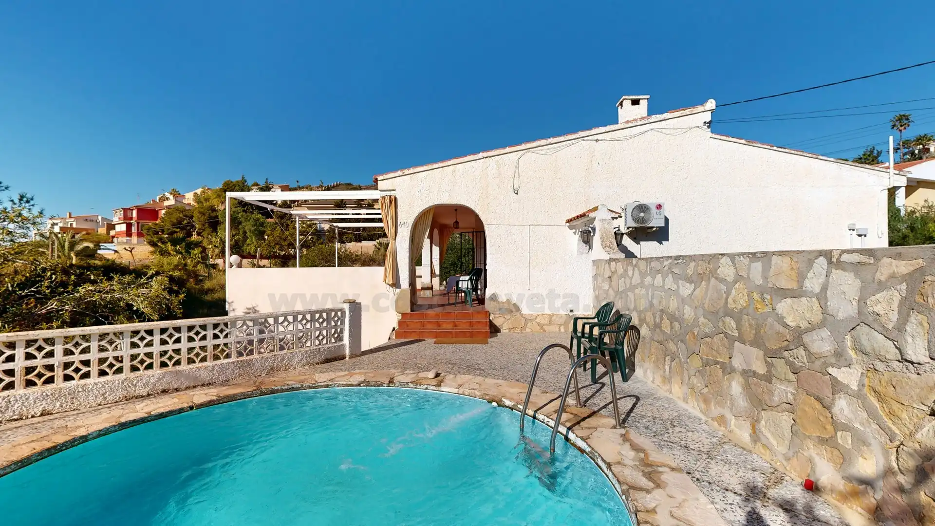 Exterior view of Houses for sale in El Campello  with Private garden, Terrace and Swimming Pool