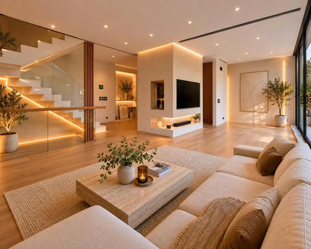 Living room of Houses for sale in A Coruña Capital   with Heating, Private garden and Terrace