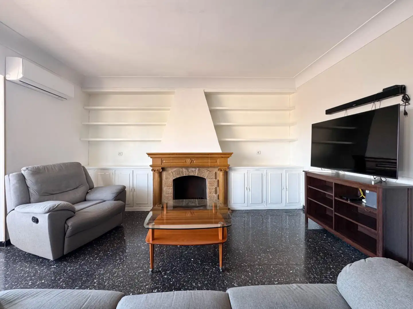 Sala d'estar de Àtic en venda en Marratxí amb Aire condicionat, Terrassa i Balcó