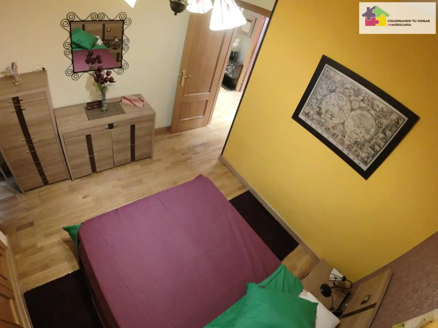Schlafzimmer von Wohnung zur Miete in León Capital  mit Heizung, Parkett und Terrasse