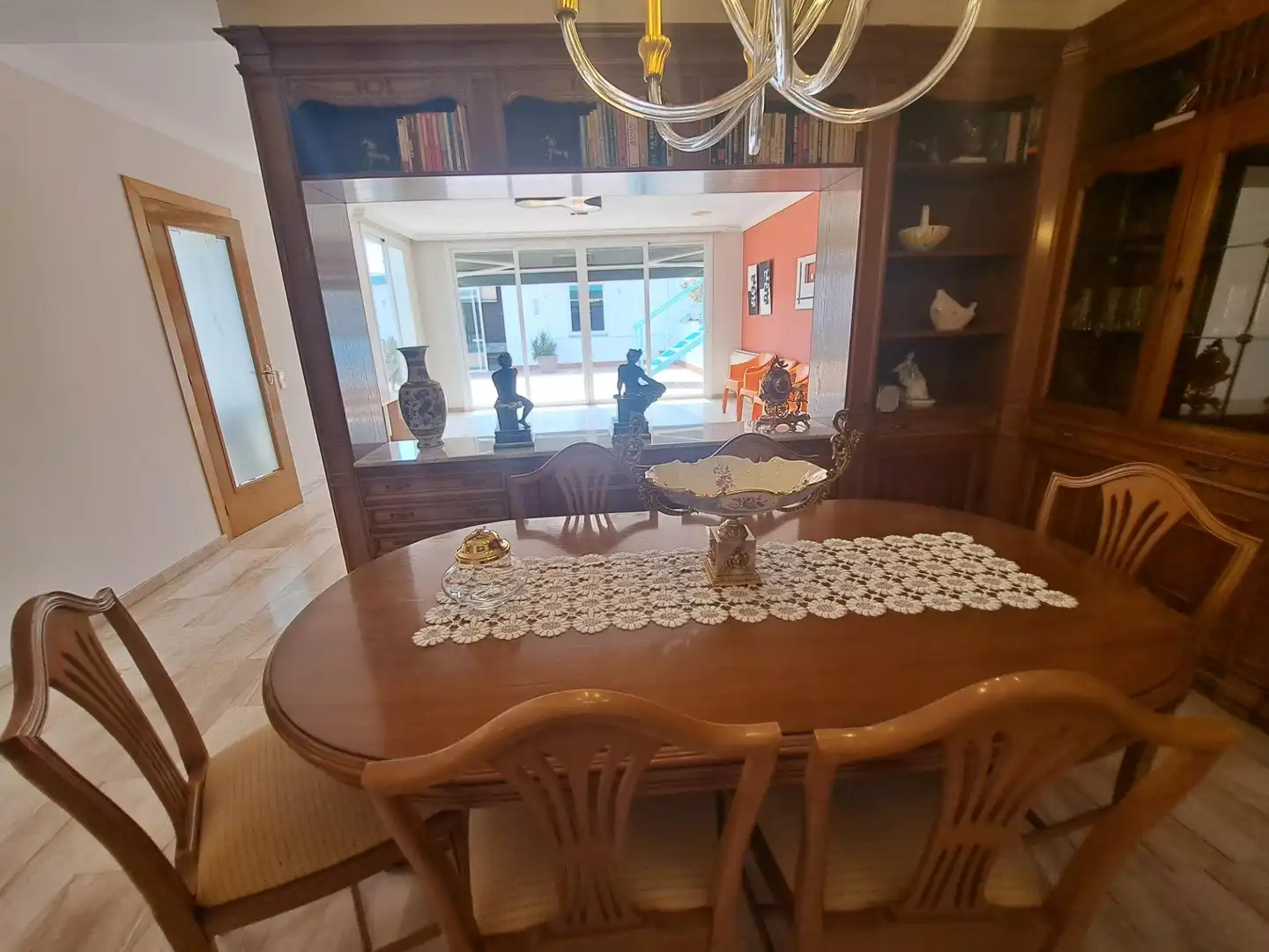 Menjador de Casa o xalet en venda en Golmés amb Terrassa i Moblat