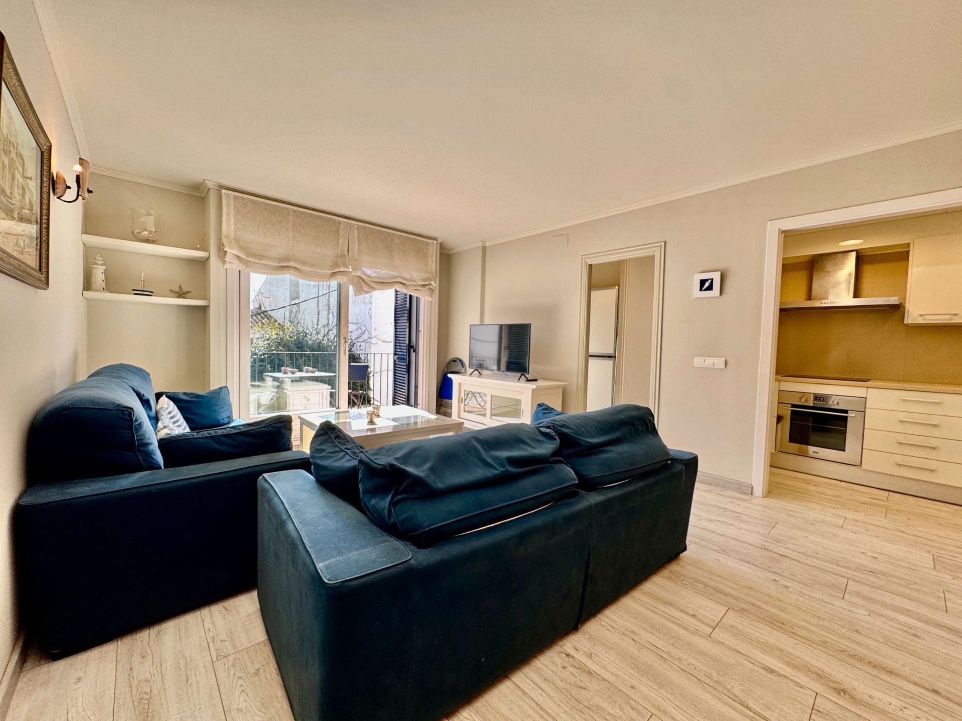 Sala d'estar de Apartament en venda en Palafrugell amb Aire condicionat, Calefacció i Parquet