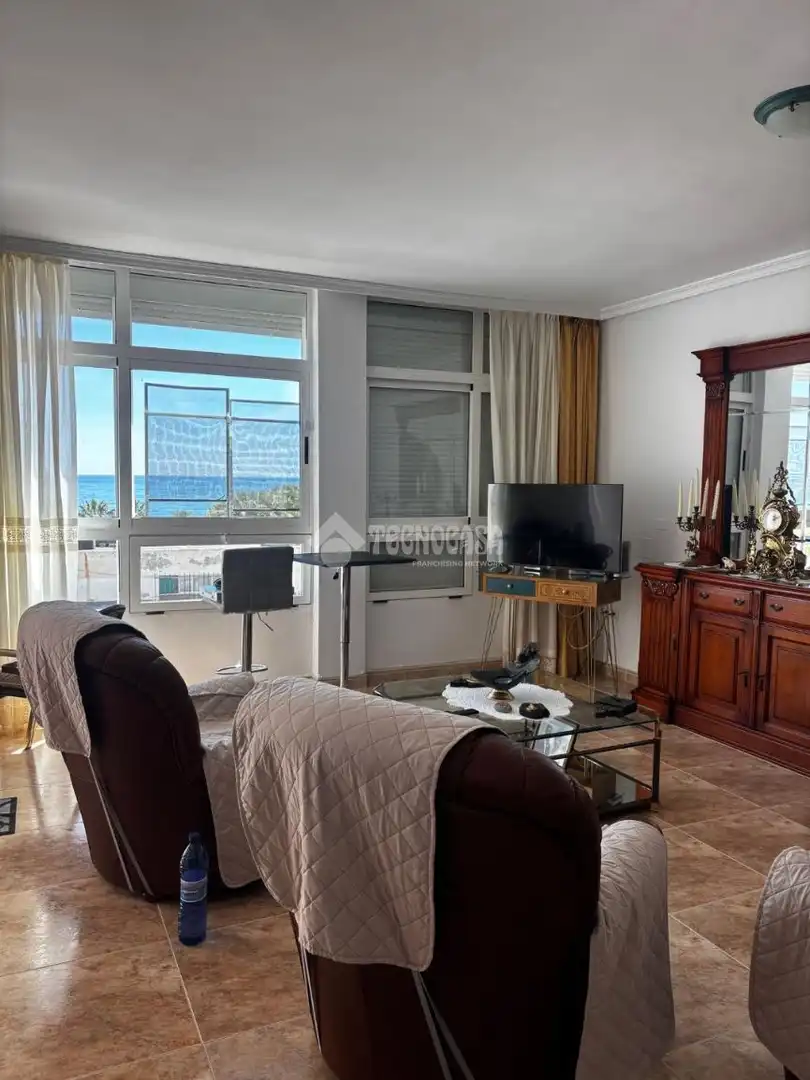 Living room of Flat for rent in Mojácar  with Air Conditioner and Furnished