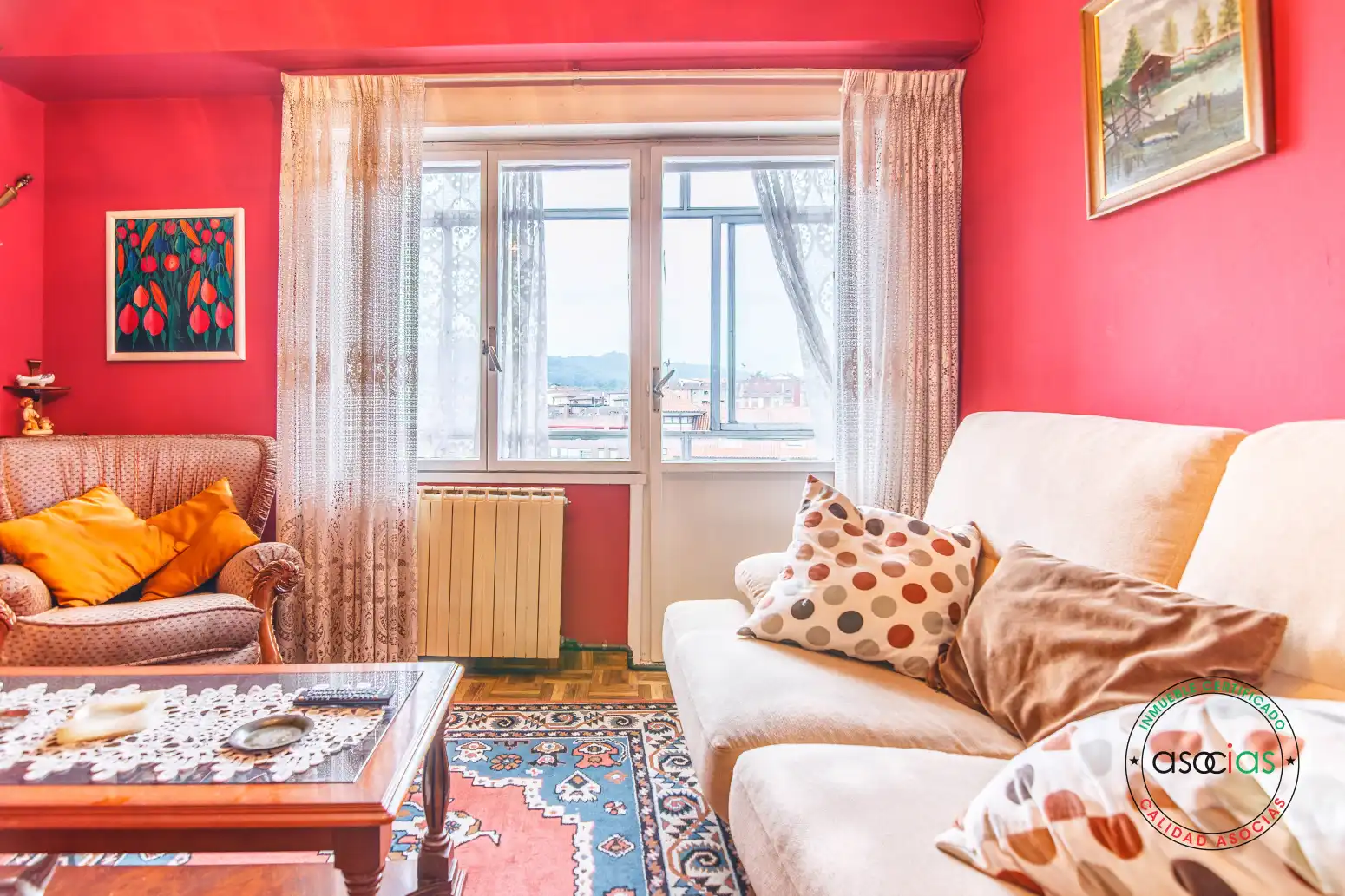 Living room of Flat for sale in Nava  with Heating and Balcony