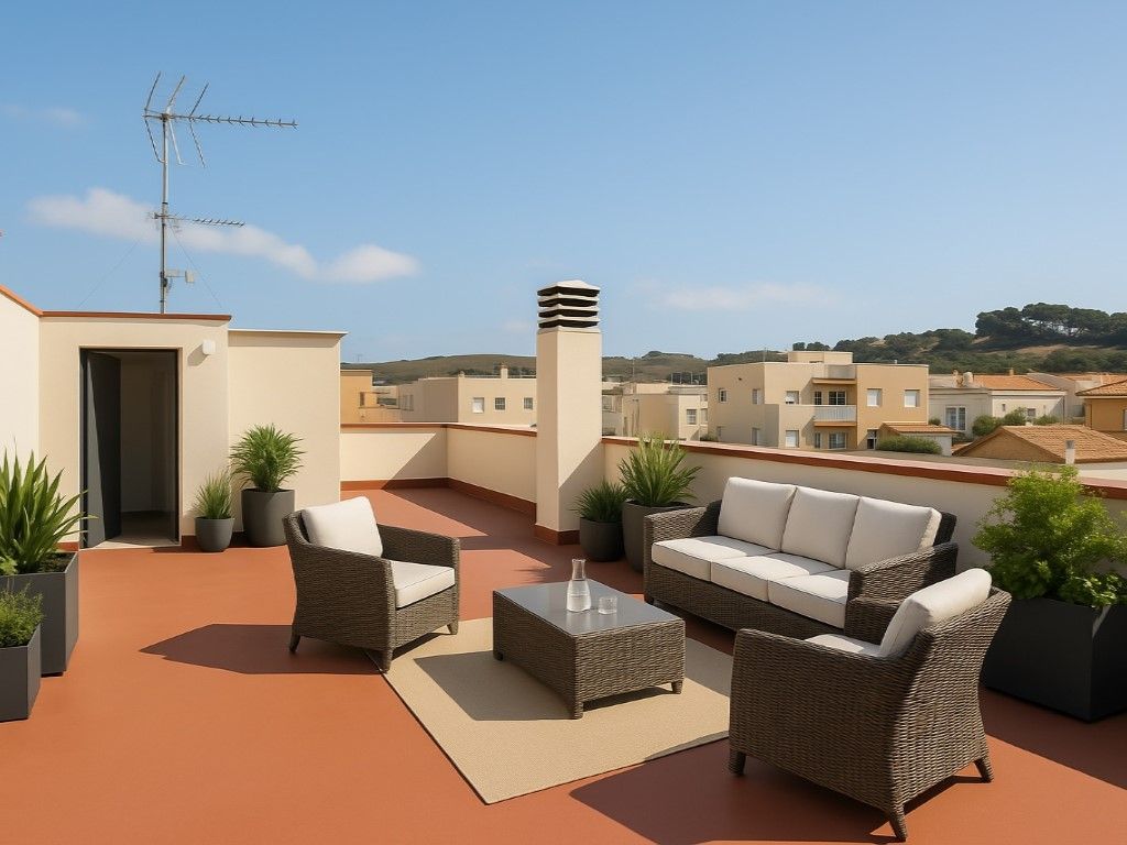 Terraza de Ático en venta en Calafell con Aire acondicionado