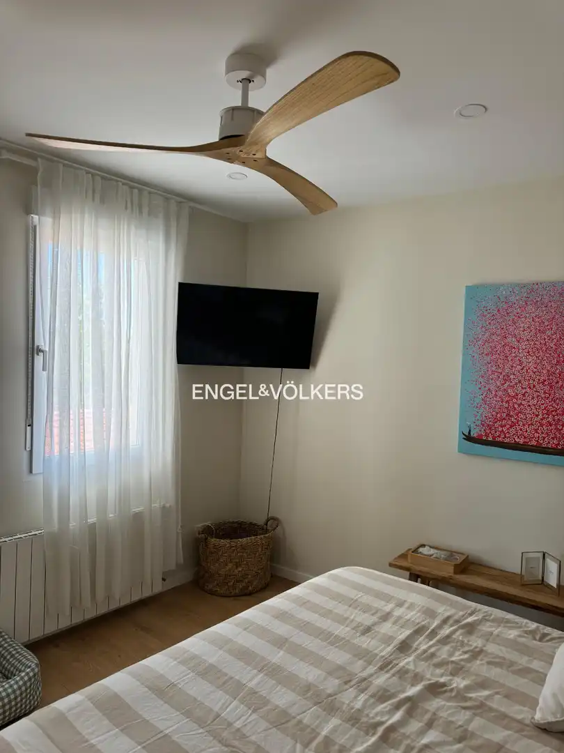 Sala de estar de Piso de alquiler en Madrid con Calefacción, Parquet y Balcón