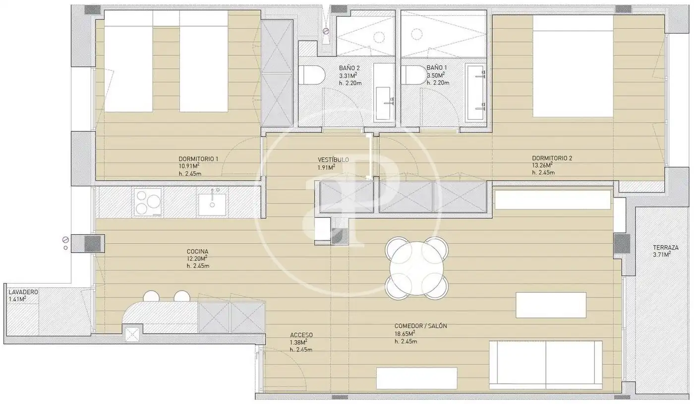 Piso en venta en Valencia con Aire acondicionado, Calefacción y Terraza